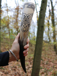 Huginn & Muninn Drinking Horn