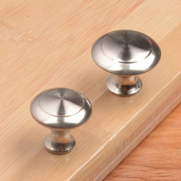 10pcs Kitchen Cupboard Drawer Handles Knobs Cabinet Knobs Round Stainless Steel