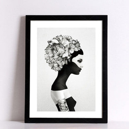 flower girl wall art Canvas wall poster home decor wall painting Art Print Wall Pictures Home Decoration oil painting