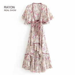 For Sexy Floral Print Dress