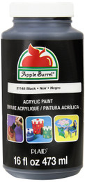 Apple Barrel Acrylic Paint in Assorted Colors (16 Ounce), 21148 Black