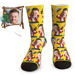 Christmas Music Facesocks - Best Personalized Christmas Gifts