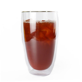 420ML Hot-resistant egg-shaped cup wholesale hand-made heat-resistant high borosilicate creative double-layer glass handle