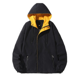 Men's Fashion Hip Hop Windbreaker Outwear Coats Casual Loose Hooded Bomber Jackets