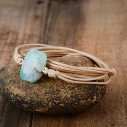 Amazonite Stone Wrap Bracelet