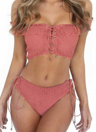 Sexy Cross Straps Two Piece Swimwear Bikini