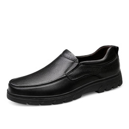 Plus Size 47 Genuine Leather Shoes Men Casual Shoes Slip On Men Loafers Shoes Height Increasing Business Men Flats Shoes