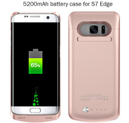 5200mAh Battery Charger Case For Samsung Galaxy S7 Edge Slim External Power Bank Charging Stand Cover Backup Charger Cases