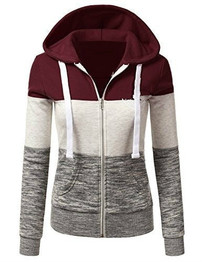 Colorblock Hooded Pullover Sweatshirt