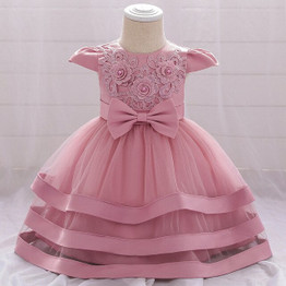 Baby Girl Summer Dresses Newborn Girl 1 year Birthday Wedding Princess Dress Flower Girl Ball Gown Tutu Party Dress Clothes