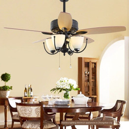 retro fan 52 inch led ceiling fan with lights ventilator lamp Home Fixture Silent Motor fans bedroom decor modern