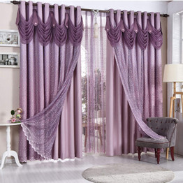 Jacquard Blackout Curtain for Living Room Bedroom.