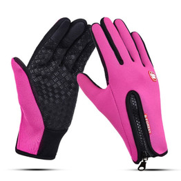 Touch Screen Windproof Sport Unisex Fleece Thermal Warm Anti-slip Cycling Gloves