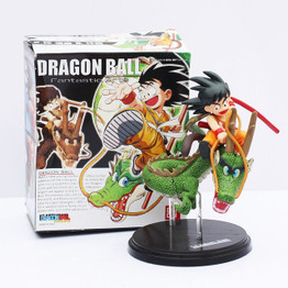 Dragon Ball Z Kid Goku Riding Shenron Figure Model