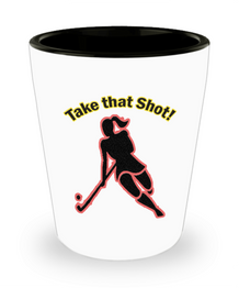 Funny Hockey Gifts - Hockey Shot Glass - Hockey Players Need A Shot Too
