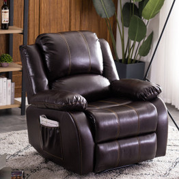 Functional Chair Leather Recliner Chair  for Living Room Bedroom