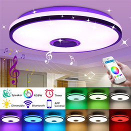 60W LED RGB Music Ceiling Lamp bluetooth APP Remote Control Home