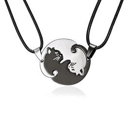 Yin Yang Couples Jewelry Necklace Pendant