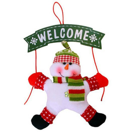 Santa Claus Doll Welcome Soft Christmas Decor Toy Display Decor Santa Claus Door Chrismas Doll