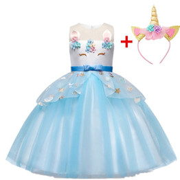 Girls Dress Elegant New Year Princess Children Party Dress Wedding Gown Kids Dresses for Girls Birthday Party Dress Vestido Wear