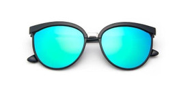 Trendy Cat Eye Mirror Sunglasses