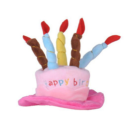 Caps For Dogs Pet Cat Dog Birthday Caps Hat with Cake Candles Design Birthday Party Costume Headwear Accessory Goods For Dogs