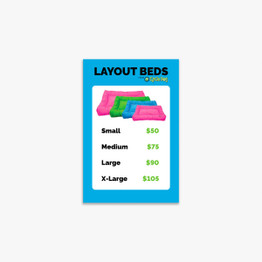 Cycle Dog Layout Bed Retail Card