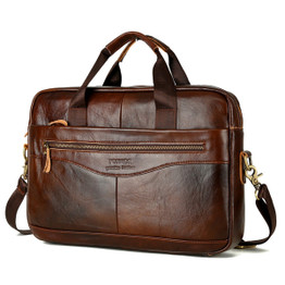 Men's Cowhide Leather Briefcase Bags