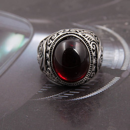 Gem Oval Stone Vintage Ring Jewelry Bijoux