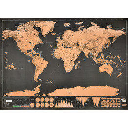 Deluxe Erase World Travel Map Scratch Off World Map Travel Scratch For Map 82.5x59.4cm Room Home Office Decoration Wall Stickers