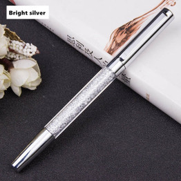 Fashion Metal signature pen crystal Broken Diamond Pen Student school Pen Gift Pen
