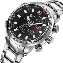 NAVIFORCE Mens Quartz Analog Watch Luxury Fashion Sport Wristwatch Waterproof Stainless Male Watches Clock Relogio Masculino