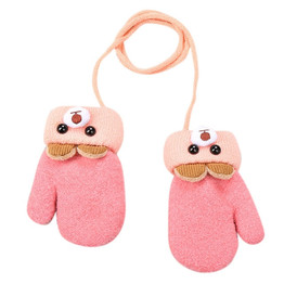 Knitted Gloves Warm Full Finger Mittens Gloves for Children Toddler