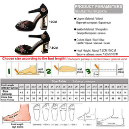 crystal flower mary janes women pumps shoes strange high heels 10cm hook & loop handmade rhinestone wedding shoes