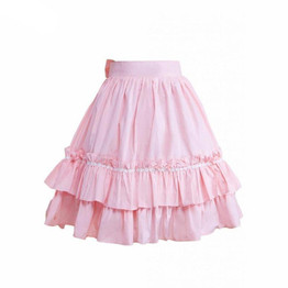 Ruffles & Bow Lolita Cotton Skirt