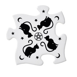 Black Cat Coaster Set, Alchemy Gothic