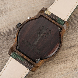 Military Chronograph Luxury Wood Watches
