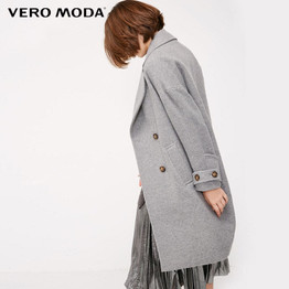 Lapel Collar double breast wool coat