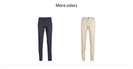 Stretch Cotton Slim Fit Casual Pants