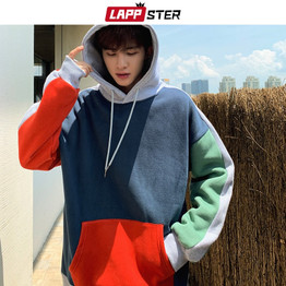 Patchwork Oversized Japanese Streetwear Hip Hop Hoodie