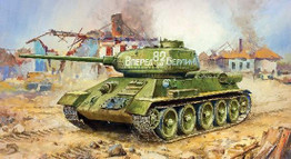 Zvezda 1/100 Soviet T34/85 Tank Snap Kit