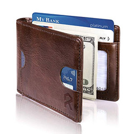 The Minimalist Leather Wallet With Clip and RFID Blocking Technology