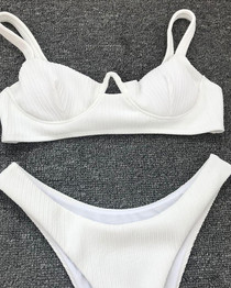 Underwire Cut Out Bikini Set