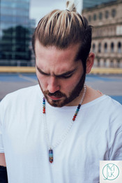 7 Chakra Crystal Natural Gemstone Macrame Necklace