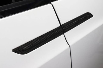 4PCS Genuine Carbon Fiber Door Handle Protection Covers for Model X