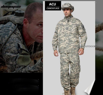 Desert Digital Camouflage Suit Paintball Clothing Sets Army Military Tactical Uniform Combat Airsoft Uniform Jacket + Pants