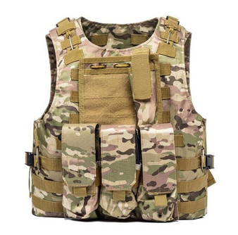 Military Tactical Camouflage style Vest SWAT Police Combat Assault Plate Carrier CS Paintball security Clothing Hunting Vest