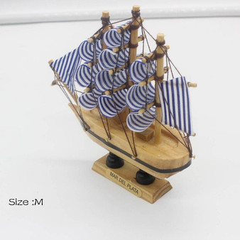 Nautical Wooden Sailing Boat Decor