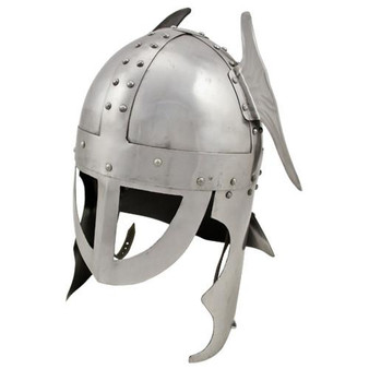 Red Deer®Winged Medieval Carbon Steel Knights Helmet