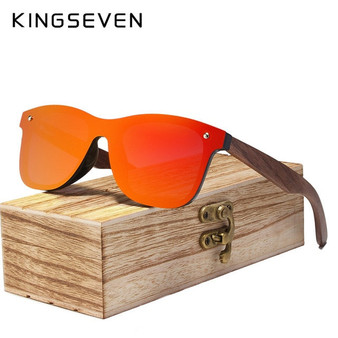 KINGSEVEN 2019 Polarized Walnut Sunglasses for Men WSG08
